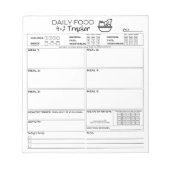 Bloc-note 4 et 2 Notepad Food Tracker (Devant)