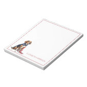 Bloc-note 4 juillet Patriotic Hound Dog Personnalisé (Tourné)