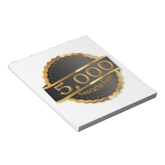 BLOC-NOTE 5000 TROUVE LE PRIX GÉOCACHING ACHIEVEMENT (Incliné)