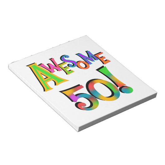 Bloc-note 50 T-shirts et cadeaux impressionnants d'anniversa (Incliné)