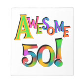 Bloc-note 50 T-shirts et cadeaux impressionnants d'anniversa (Devant)