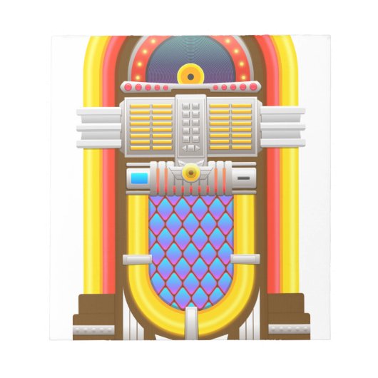 Bloc-note 50s old fashioned jukebox (Devant)