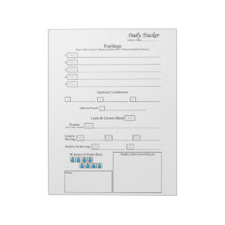 Bloc-note 5 - 1 Suivi quotidien des aliments