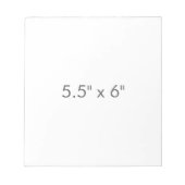 Bloc-note 5,5" x 6" (Devant)