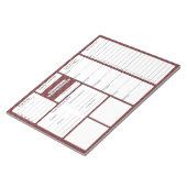 Bloc-note 5 et 1 Suivi des aliments | Planificateur de repas (Incliné)