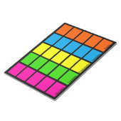 Bloc-note 5 semaines Jours de la semaine Cartes de calendrie (Incliné)