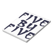 Bloc-note 5 x 5 (Tourné)