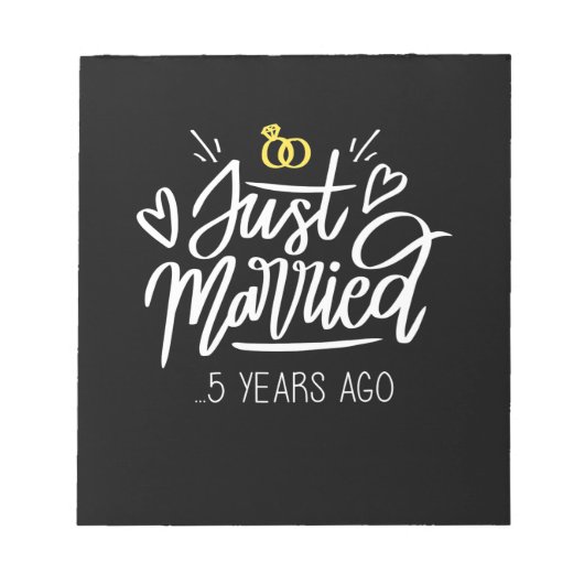 Bloc-note | 5e anniversaire du Mariage (Devant)