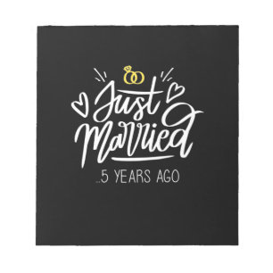 Bloc-note 5e anniversaire du Mariage