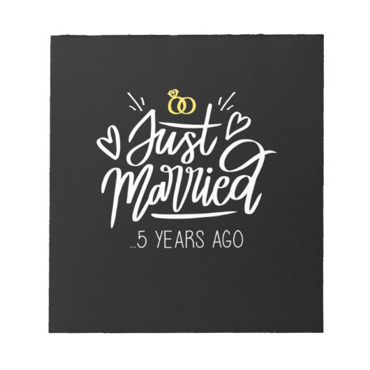 Bloc-note 5e anniversaire du Mariage (Devant)