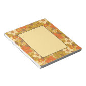 Bloc-note 60 ans rétro/les années 70 Orange & Olive Green Fl (Incliné)