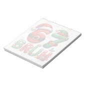 Bloc-note 67 Meme Six Seven Bruh Funny Christmas 6 7 (Tourné)