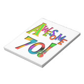 Bloc-note 70 superbes T-shirts et cadeaux d'anniversaire (Tourné)