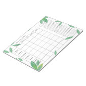 Bloc-note 7-Day Weekly Meal Planner – Fresh Green Design (Incliné)