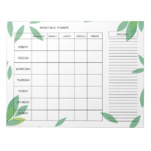 7-Day Weekly Meal Planner – Fresh Green Design