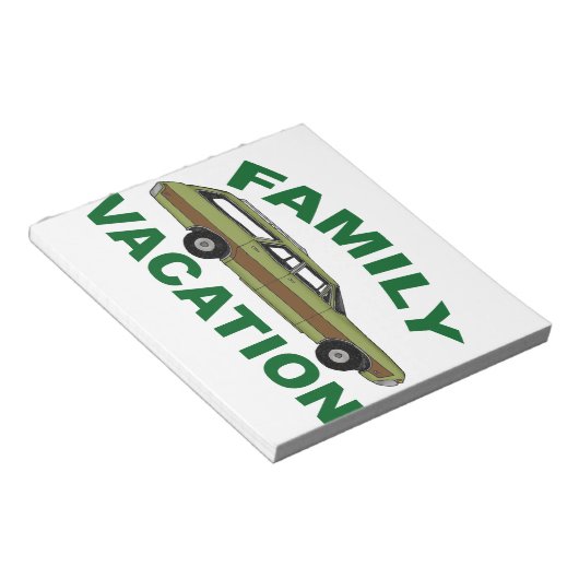 Bloc-note 80s Vacances familiales (Incliné)