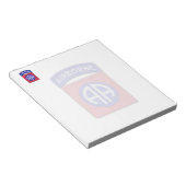 Bloc-note 82e patch pour anciens combattants de la division (Incliné)