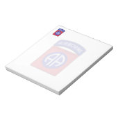 Bloc-note 82e patch pour anciens combattants de la division (Tourné)