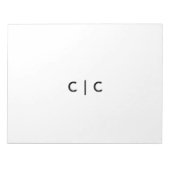 Bloc-note 8,5" x 11" (Devant)