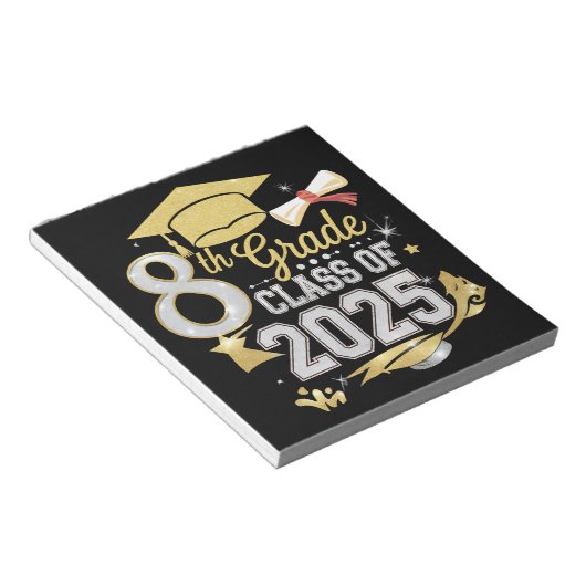 Bloc-note 8e Classe De 2025 Graduate Graduation (Incliné)