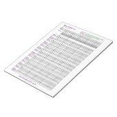 Bloc-note A4 Journal d'activité des bébés (Incliné)