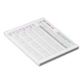 Bloc-note A5 Journal d'activité du bébé (Incliné)