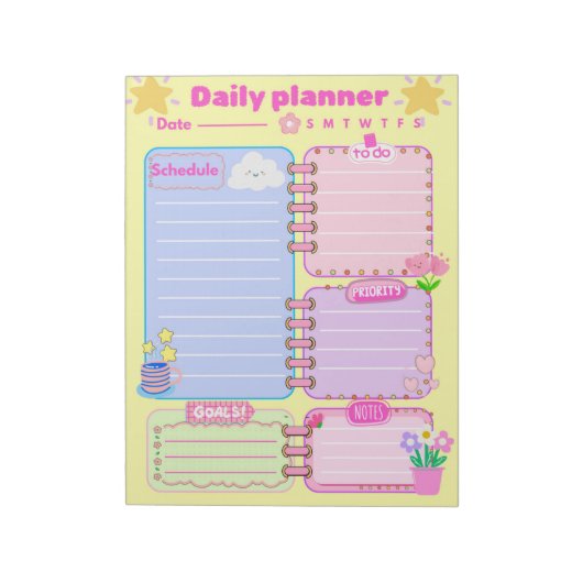 Bloc-note a daily planner Notepad (Tourné)