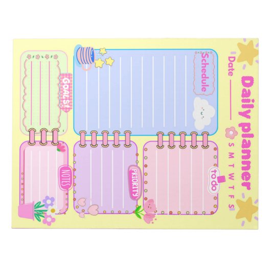 Bloc-note a daily planner Notepad (Devant)