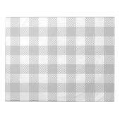 Bloc-note à damiers Plaid Noir Et Blanc (Devant)