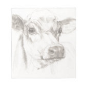 Bloc-note A drawing of a young cow (Devant)