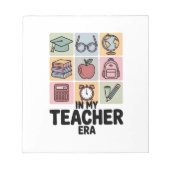 Bloc-note À l'ère de l'enseignant jardin d'enfants Vie de l' (Devant)