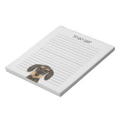 Bloc-note À poils durs Dachshund Cute Teckel Amoureux des ch (Tourné)