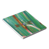 Bloc-note A teal Eyed Dragonfly with cattails (Incliné)
