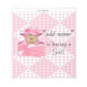 Bloc-note AA Baby Shower Candy Bar Wrapper Party Favor (Devant)
