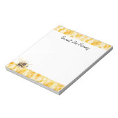Bloc-note Abeille à miel jaune doré (Tourné)