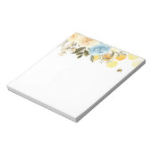 Bloc-note Abeille avec peigne de miel et fleurs (Tourné)