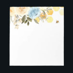 Bloc-note Abeille avec peigne de miel et fleurs<br><div class="desc">Restez organisé avec style grâce à notre bloc-notes sur le thème des abeilles. Ce bloc-notes est parfait pour tous ceux qui aiment les abeilles,  avec un peigne de miel et un design adorable d'abeilles,  avec des fleurs bleues et blanches et des abeilles bourdonnantes.</div>