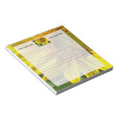 Bloc-note Abeille de miel de tournesol jaune (Incliné)