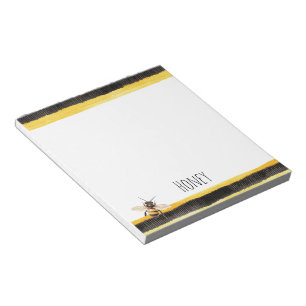 Bloc-note Abeille de miel Noir Jaune