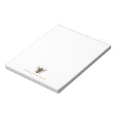 Bloc-note Abeille d'or personnalisée (Tourné)