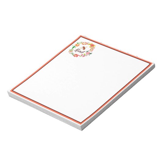 Bloc-note Abeille fleurie (Tourné)