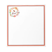 Bloc-note Abeille fleurie (Devant)