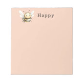 Bloc-note Abeille heureuse (Devant)