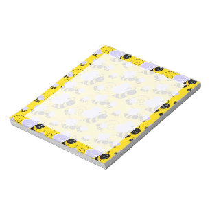 Bloc-note Abeille jaune et noire