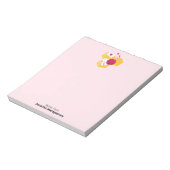 Bloc-note Abeille mignonne aux Coeurs de Saint-Valentin rose (Tourné)