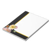 Bloc-note Abeille sur roses rose jaune Fleurs (Tourné)