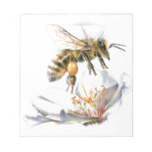 Bloc-note Abeille sur une fleur (Devant)