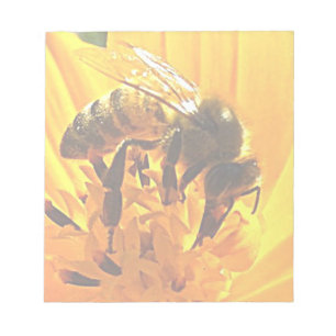 Bloc-note Abeille sur une fleur