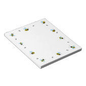 Bloc-note Abeilles de miel en effervescence Blank joyeux (Incliné)