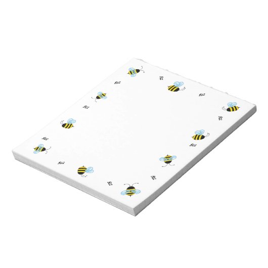 Bloc-note Abeilles de miel en effervescence Blank joyeux (Tourné)